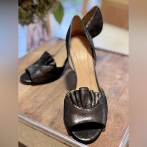 Kate Spade Black Peep Toe Heels